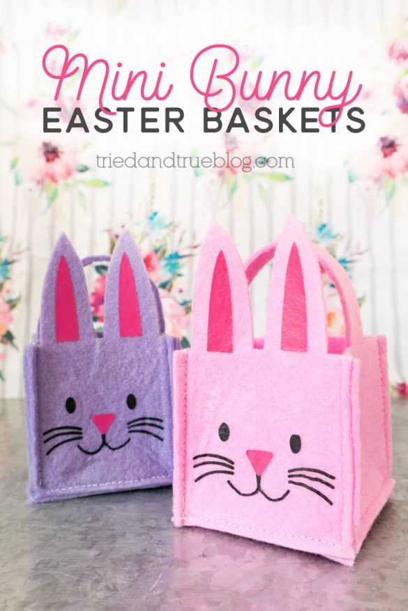 Mini Bunny Easter Baskets
