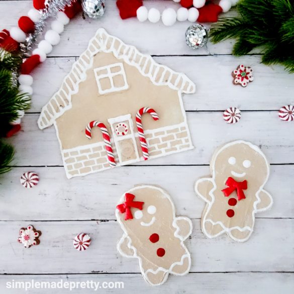 How to Make Faux Gingerbread Christmas Decorations