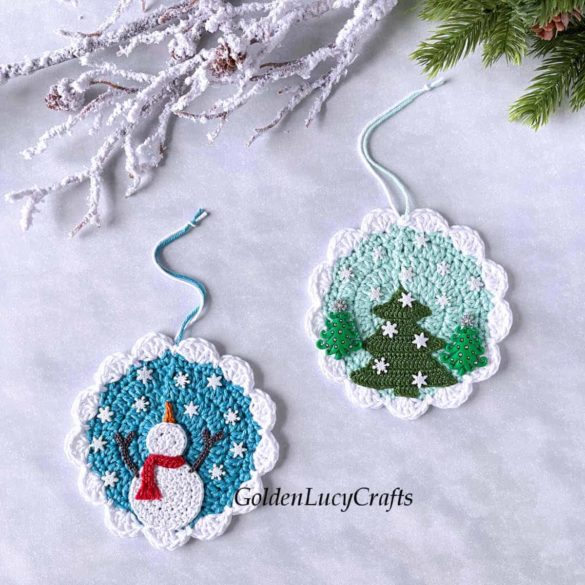 Crochet Winter Ornaments