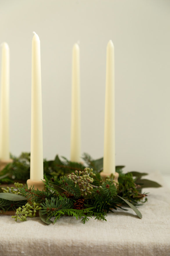 DIY Christmas Table Wreath