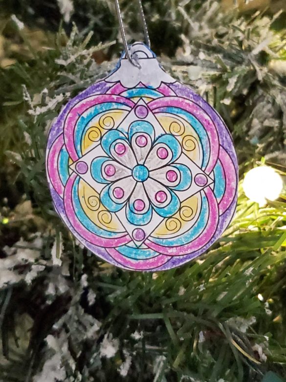 FREE Christmas Ornaments Coloring Pages Printable PDF Pack!