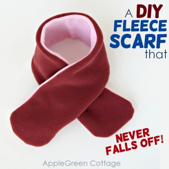 Diy Fleece Scarf - And Why This One Won't Fall Off!