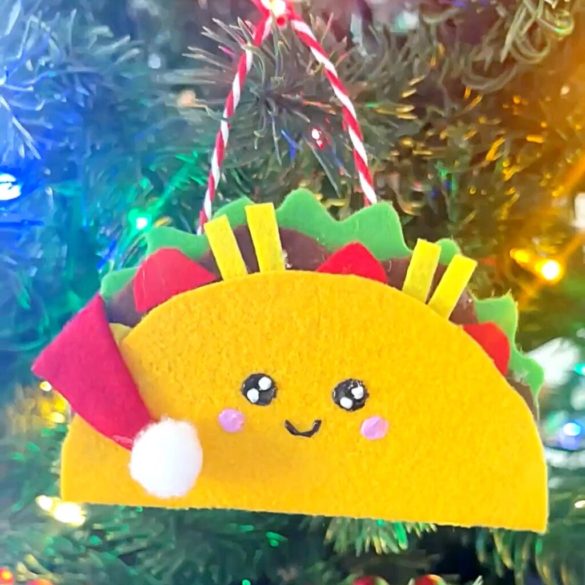Taco Christmas Ornament Craft