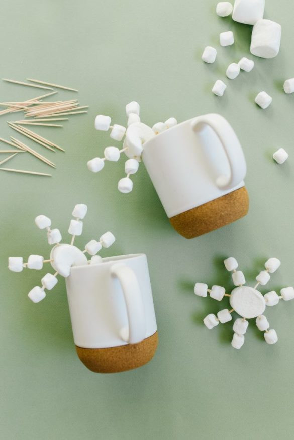 How to Make DIY Marshmallow Snowflakes for your Hot Chocolates
