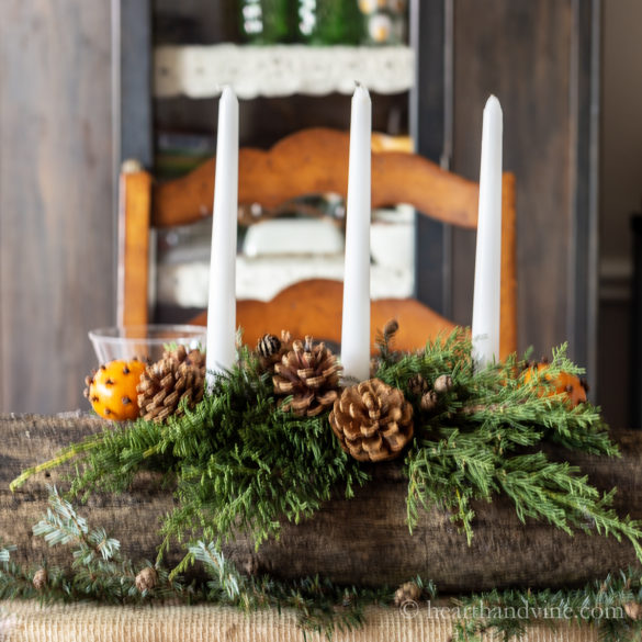 How to Make a Yule Log Centerpiece