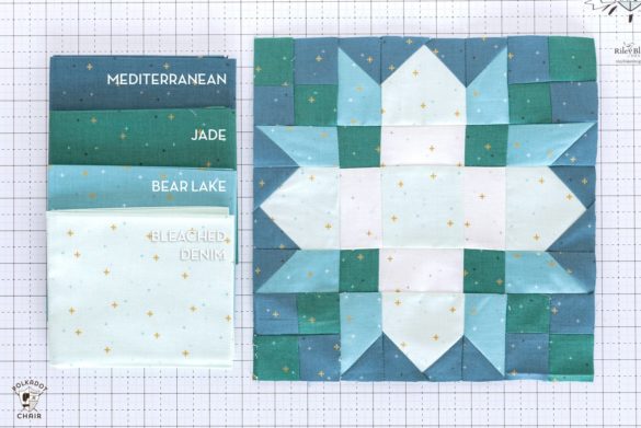 2022 RBD Free Quilt Pattern; Daisy Chain Quilt Block