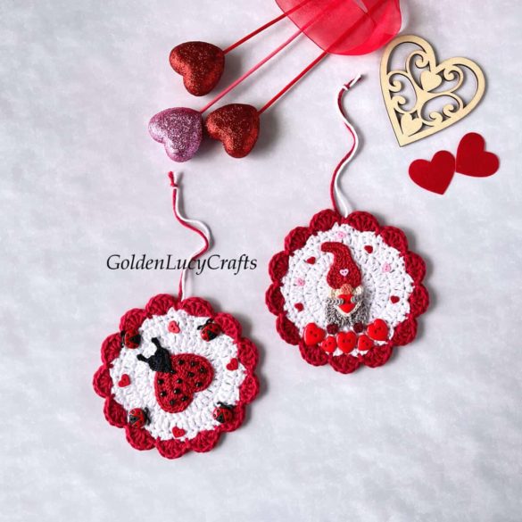 Crochet Valentine’s Day Ornaments