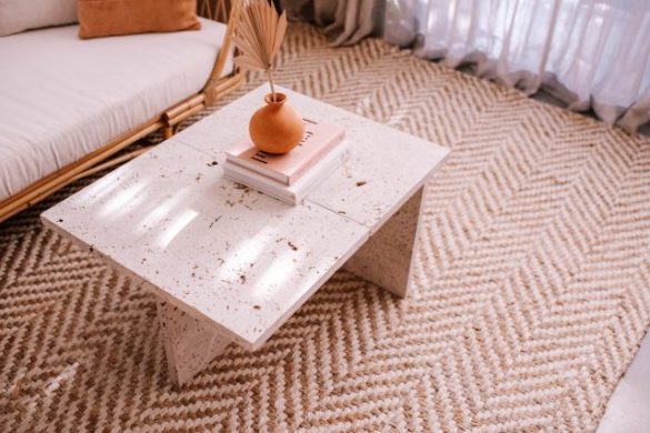 Make This Easy Travertine Coffee Table (for $76!)