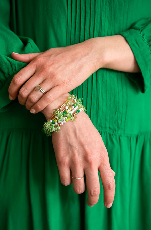 St. Patrick’s Day Beaded Bracelets