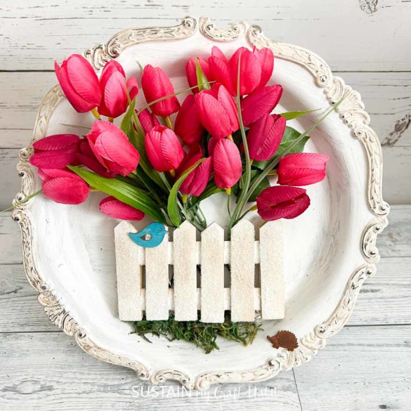 Upcycled Silverware Tray for Spring