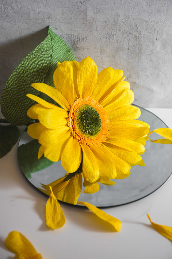 Ukrainian Paper Sunflower