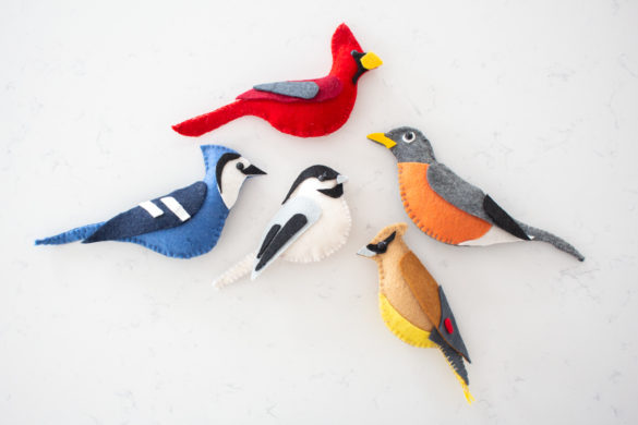 Making Felt Birds with Printable Patterns