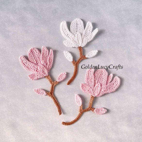 Crochet Magnolia Applique