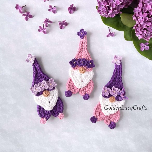 Crochet Mother’s Day Lilac Gnome