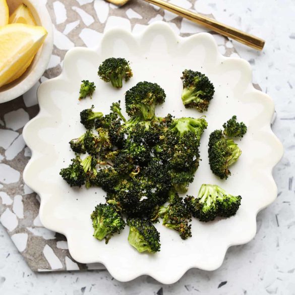 Air Fryer Broccoli (With Cheese)