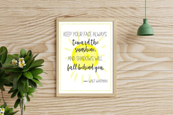 FREE Printable Inspirational Quotes (10 Page PDF!)