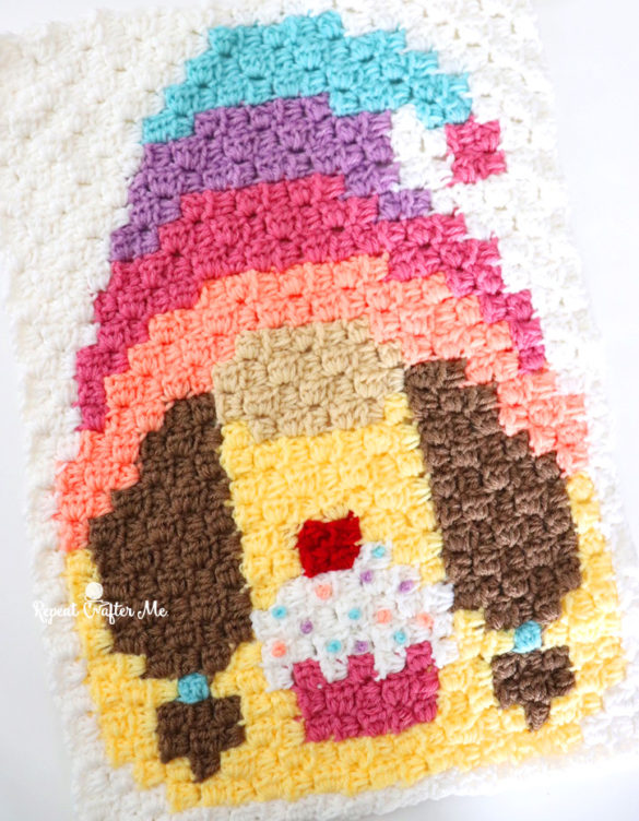 Birthday Gnome C2C Crochet